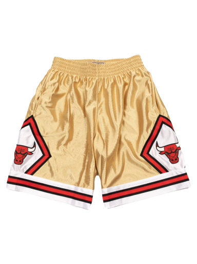Shortsit Mitchell & Ness Chicago Bulls 75th Gold Swingman Shorts Metallinen | SMSH4399-CBU97PPPGOLD