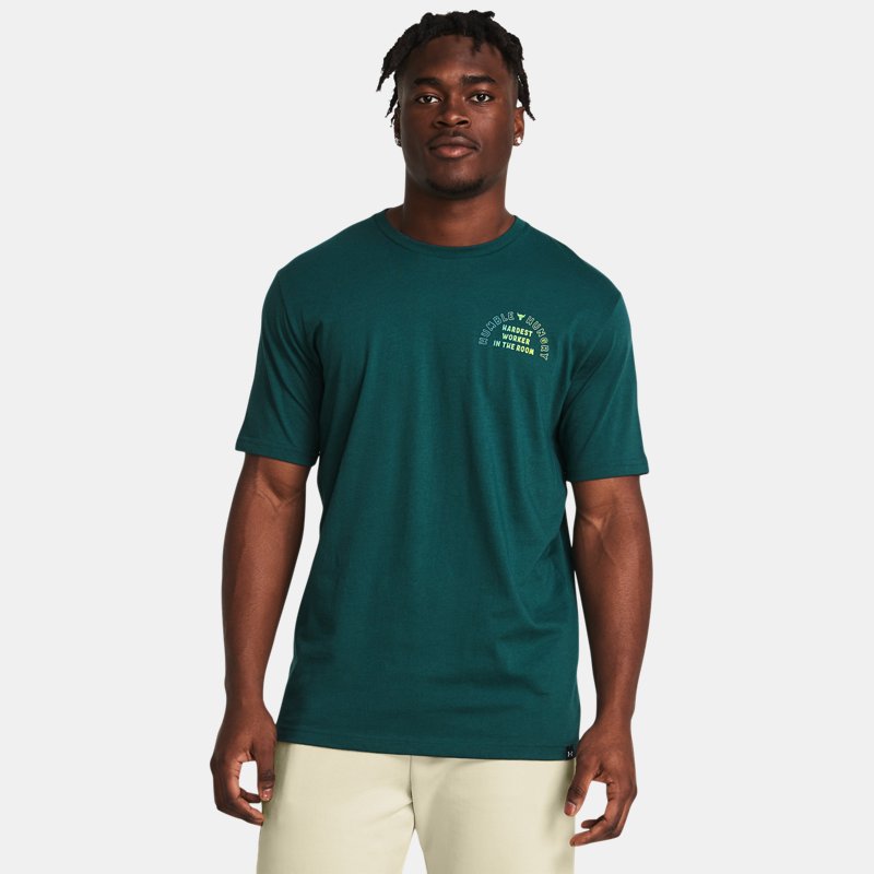 T-paita Under Armour Project Rock H&H Kurzarm-Shirt mit Vihreä | 1383229-449