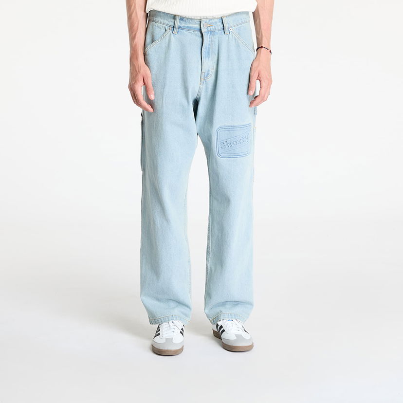 Jeans Pleasures Box Logo Carpenter Jeans Light Indigo Sininen | P24F001 INDIGO