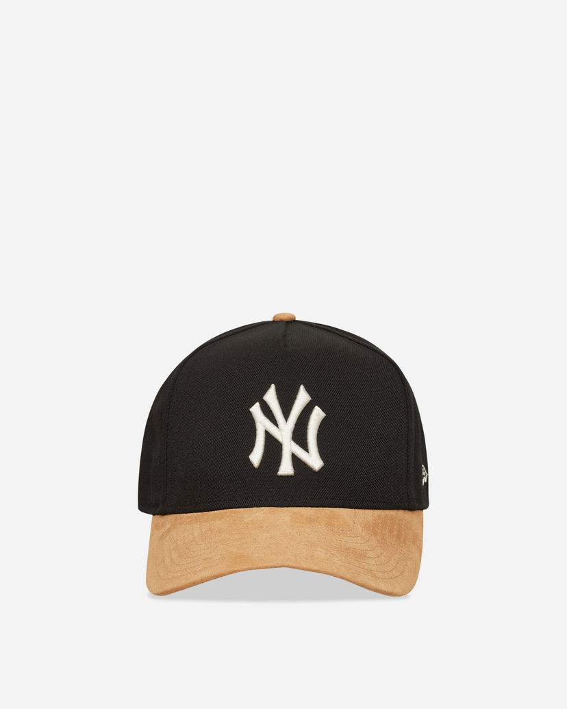 Korkki New Era New York Yankees MLB Suede Visor 9FORTY E-Frame Cap Musta | 60759008 MULTINY