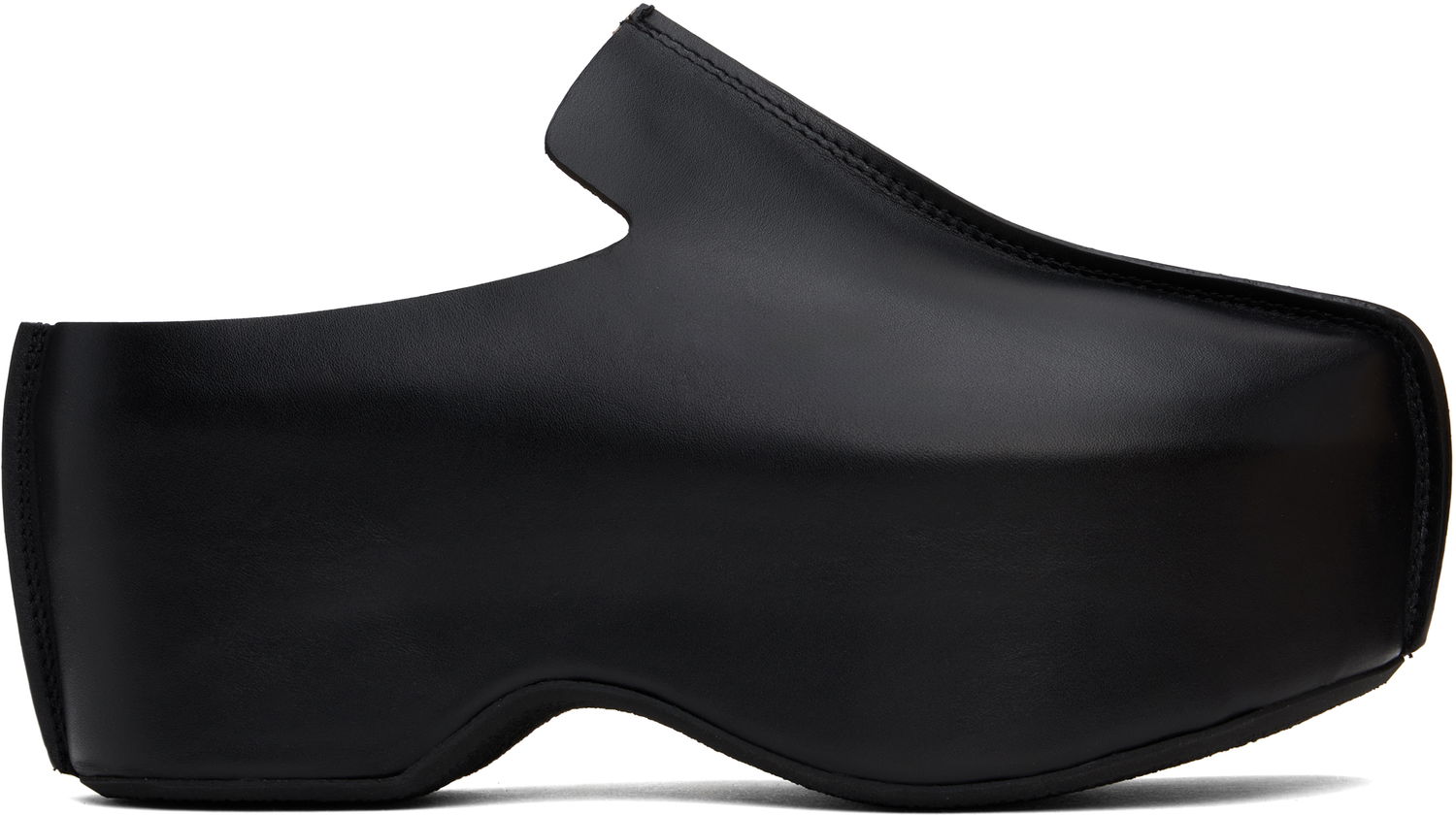 Kengänhoito JW Anderson JW Anderson Leather Platform Slip-on Loafers Musta | ANM42500A, 0