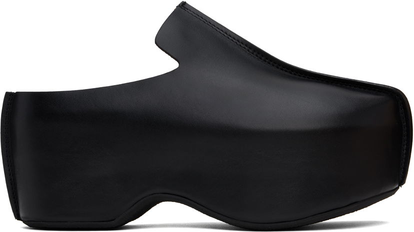 Kengänhoito JW Anderson JW Anderson Leather Platform Slip-on Loafers Musta | ANM42500A