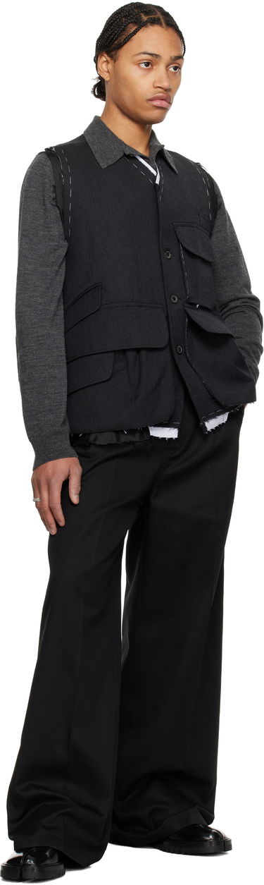 Liivi Maison Margiela Maison Margiela Wool Vest Musta | S50FB0109 S44578, 3