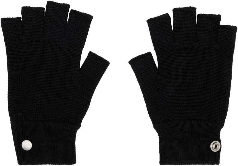 Käsineet Rick Owens Rick Owens Concordians Fingerless Gloves Musta | RU02E1485 WS