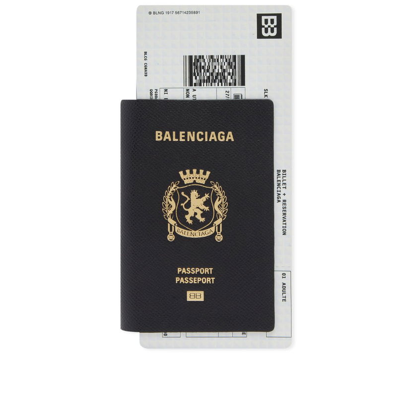 Lompakko Balenciaga Passport Zip Wallet Musta | 787774-2AA3R-1000