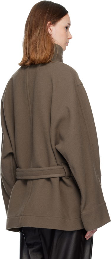 Takit LEMAIRE Short Duffle Coat Ruskea | CO1113 LF1116, 2