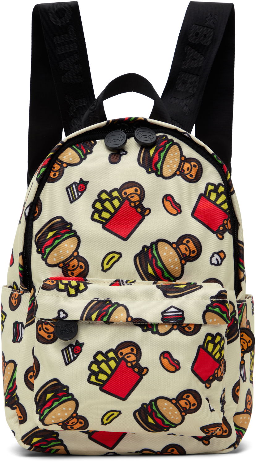 Reppu BAPE BAPE Fast Food Mini Backpack Beige | 0MXBGW4279XXO