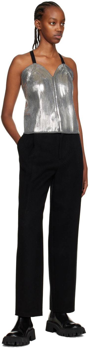 Housut We11done Wide Fit Trousers Musta | WD-PT3-22-231-W-BK, 3