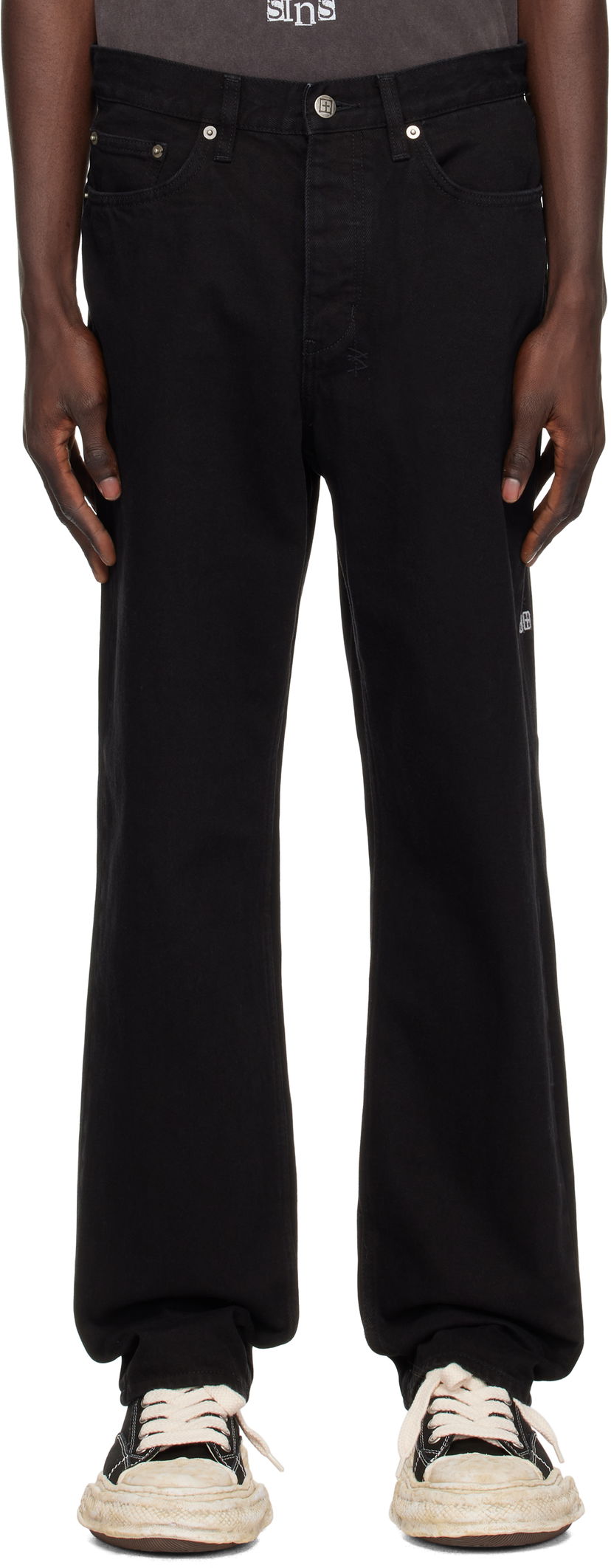 Jeans Ksubi Anti K Blackout Jeans Musta | MFA22DJ076