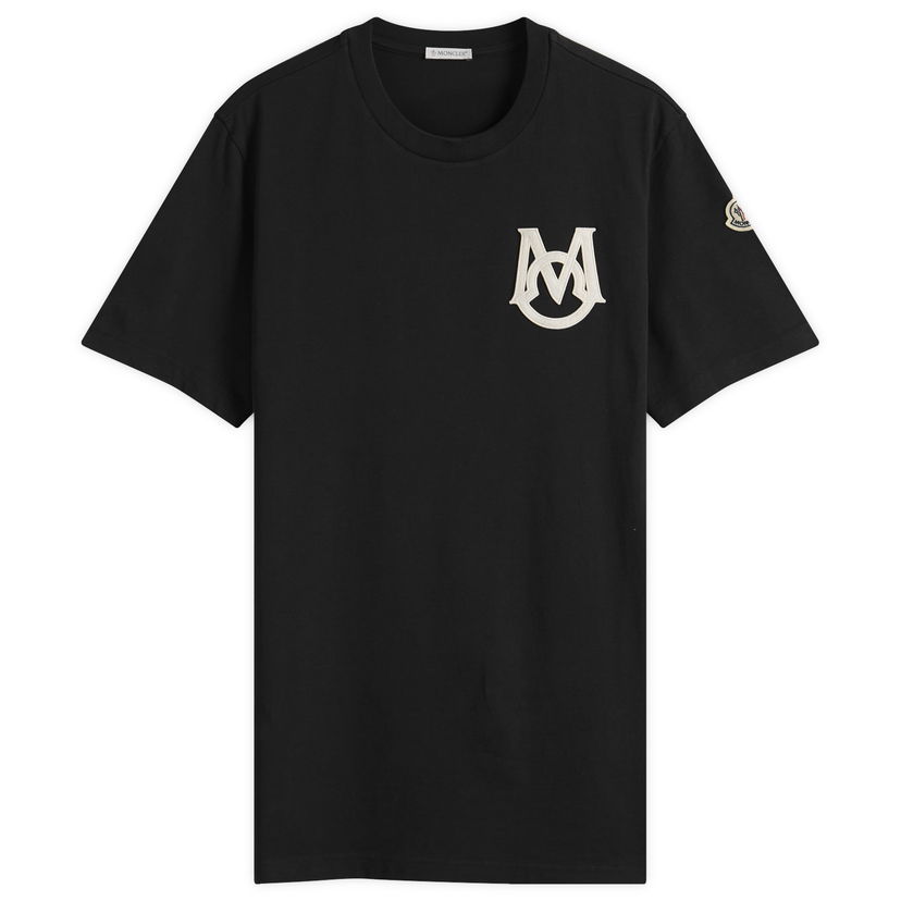 T-paita Moncler Short Sleeve Logo T-Shirt, Size Large Musta | 8C000-34-8390T-999