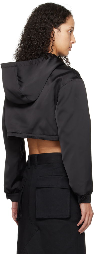 Takki We11done We11done Cropped Track Jacket Musta | WD-JP0-24-091-W-BK, 2