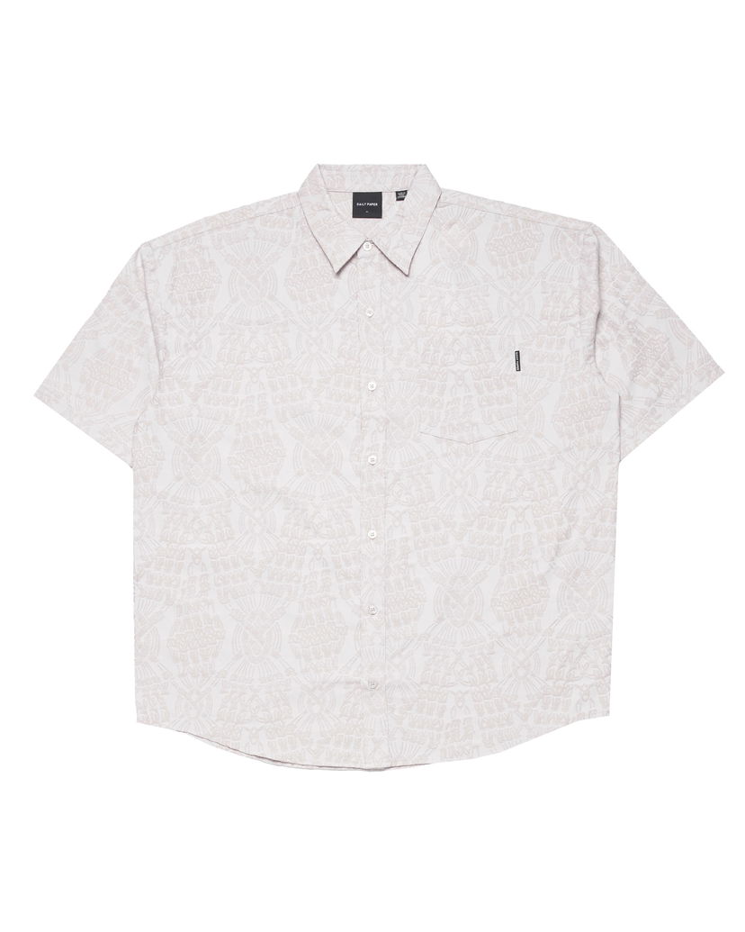 Paita DAILY PAPER Zuri Macrame Jacquard Relaxed Shirt Valkoinen | 2411046