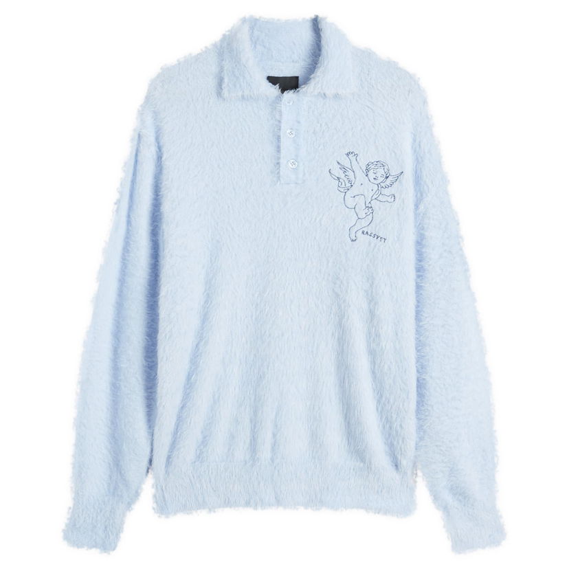 Villapaita PACCBET Angel Mohair Polo Knit Sininen | PACC15N003-BLU