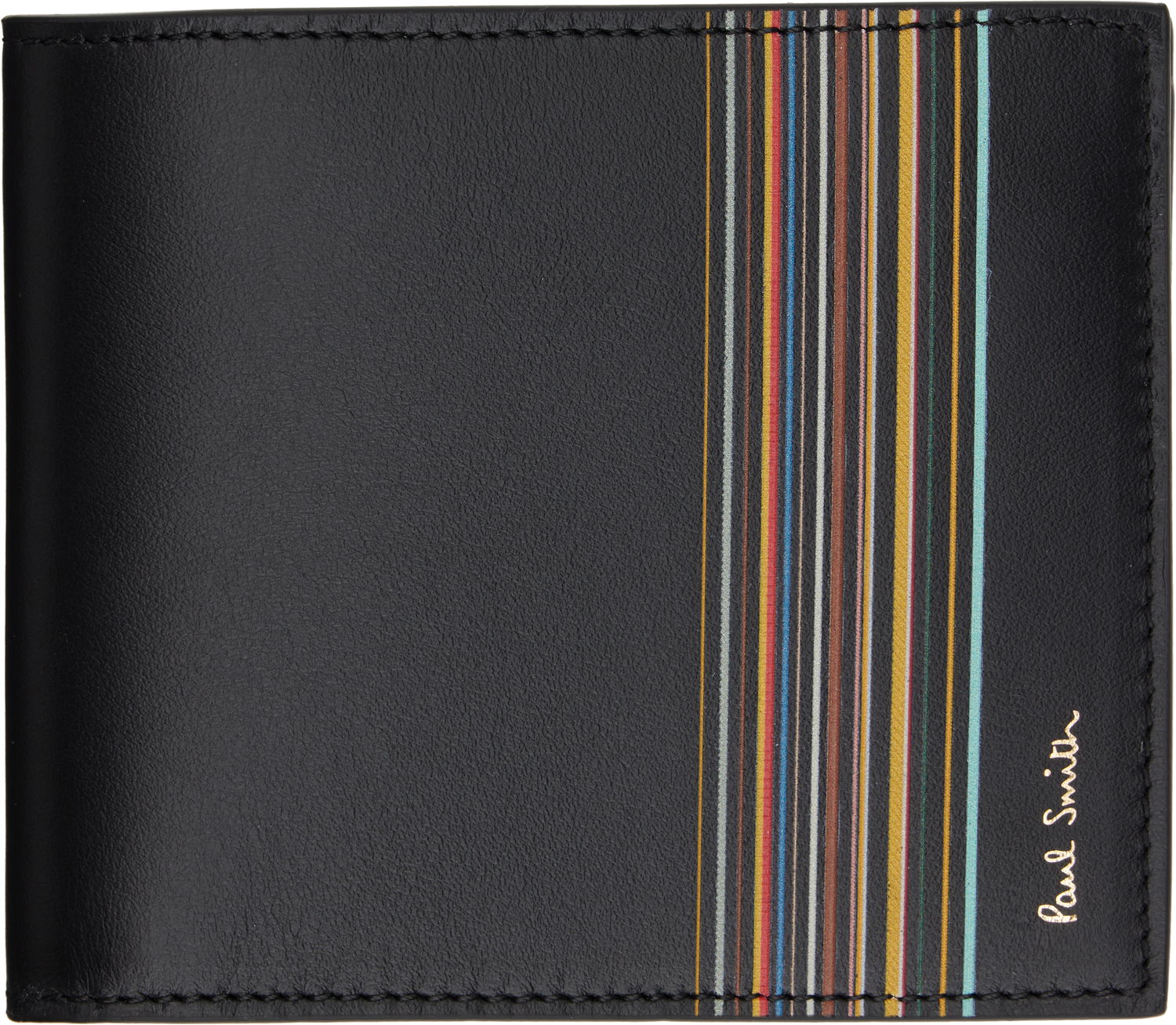 Lompakko Paul Smith Paul Smith Signature Stripe Billfold and Coin Wallet Musta | M1A-4833-LFISIG, 0