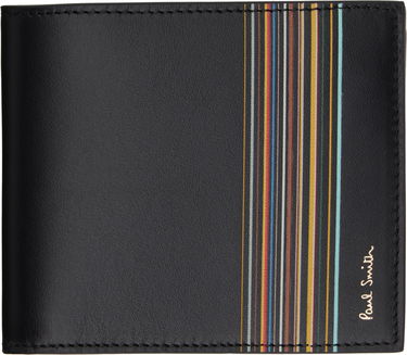 Lompakko Paul Smith Paul Smith Signature Stripe Billfold and Coin Wallet Musta | M1A-4833-LFISIG, 0