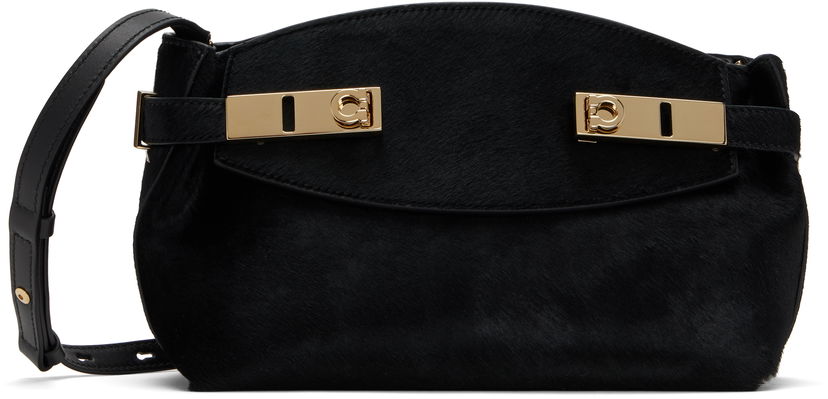 Käsilaukku FERRAGAMO Salvatore Ferragamo Hug Soft XS Crossbody Bag Musta | 779733