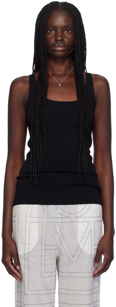 Tankkitoppi TOTEME Scoop Neck Tank Top Musta | 243-WRT0349-YA0080, 0