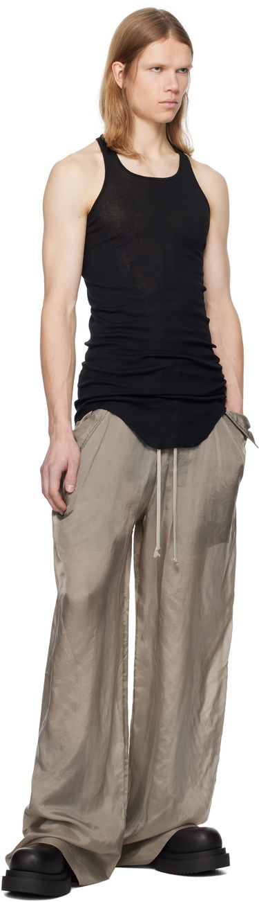 Tankkitoppi Rick Owens Rick Owens Hollywood Basic Rib Tank Top Musta | RU01E5150 MR, 3