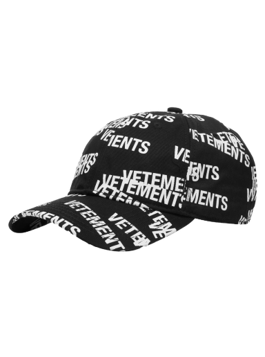 Korkki VETEMENTS Stamped Logo Cap Musta | UA53CA250B