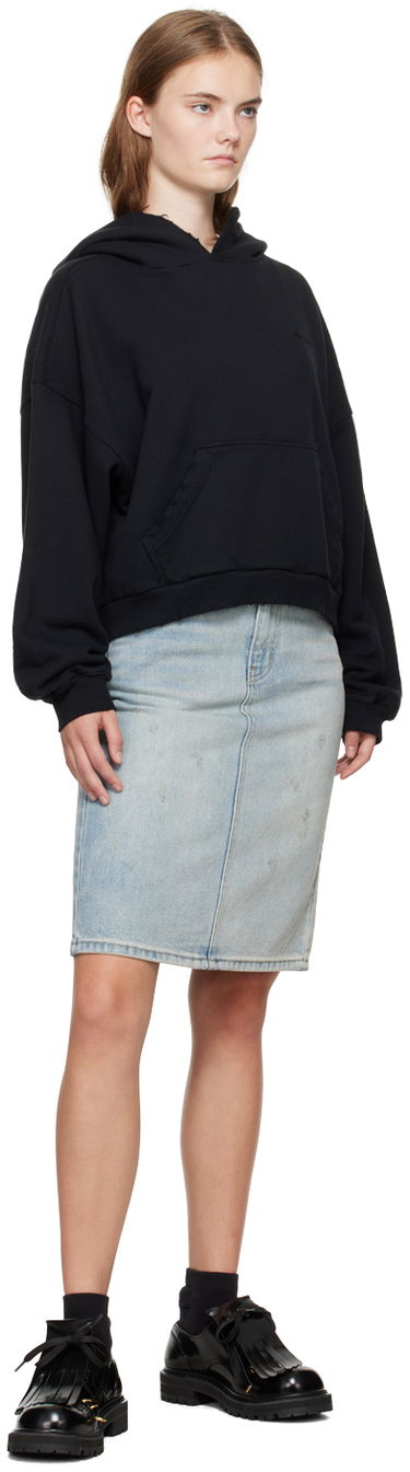 Huppari We11done Layered Hoodie Musta | WD-TH2-24-835-U-BK, 3