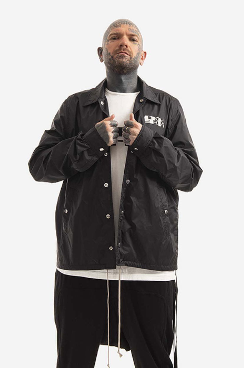 Tuulitakki Rick Owens Snapfront Jacket Musta | DU01B7782.NDEP3