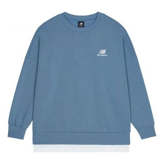 Huppari New Balance Logo Sweatshirt Sininen | AMT13345-WAB