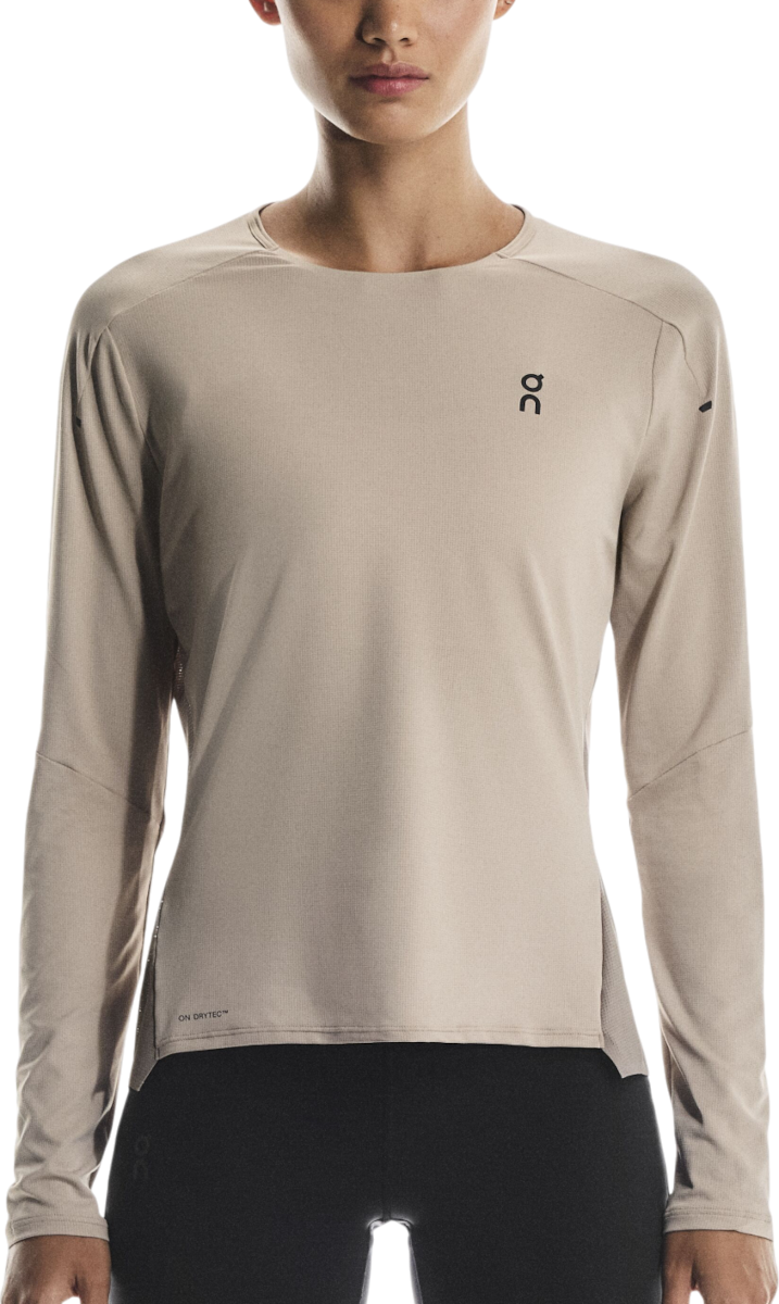 T-paita On Running Performance Long-Sleeve T-Shirt Beige | 1we10323153