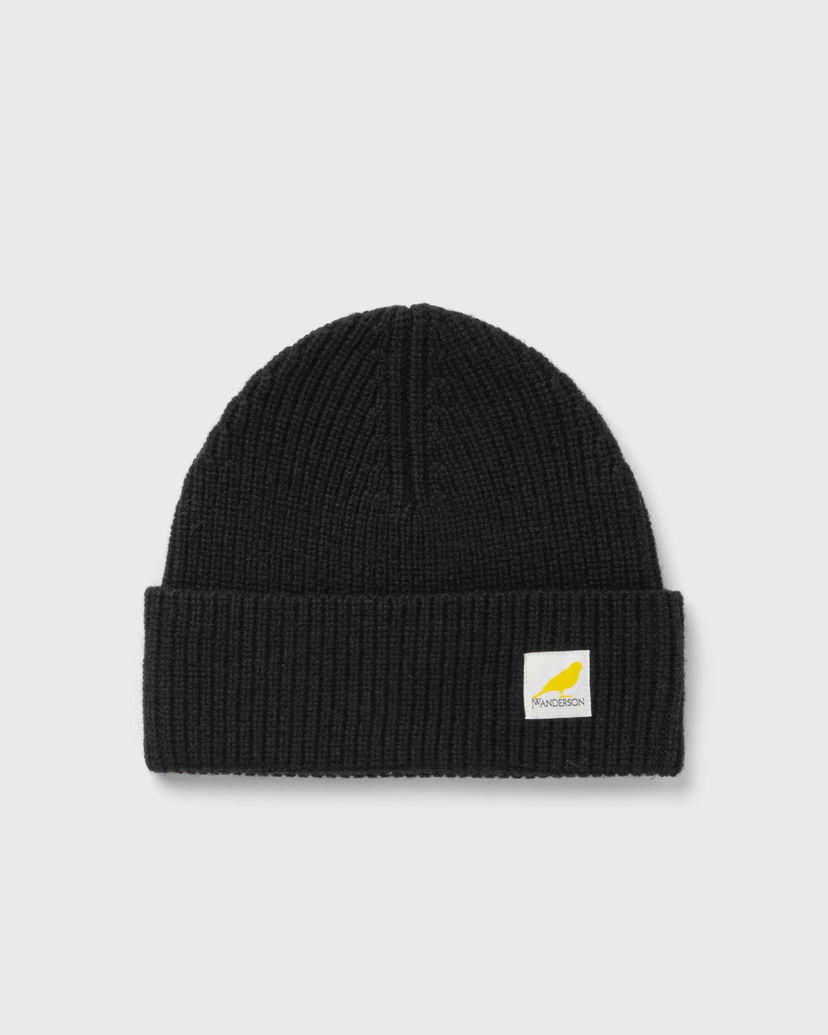 Pipo JW Anderson LOGO PATCH BEANIE Musta | KW1244-YN0365-999
