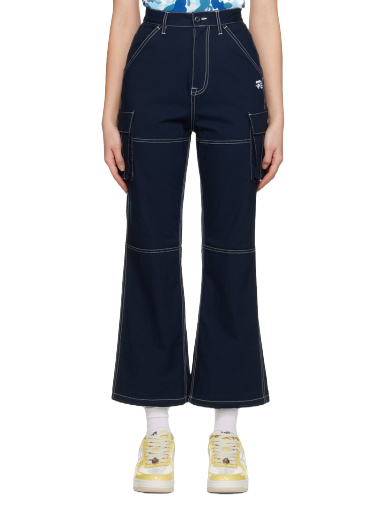 Cargo housut BAPE Color Stitching Cargo Pants Tummansininen | 001PTI802003L