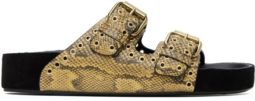 Asusteet ISABEL MARANT Isabel Marant Lennyo Buckle Sandals Keltainen | 24PSD0118FA-B1B13S