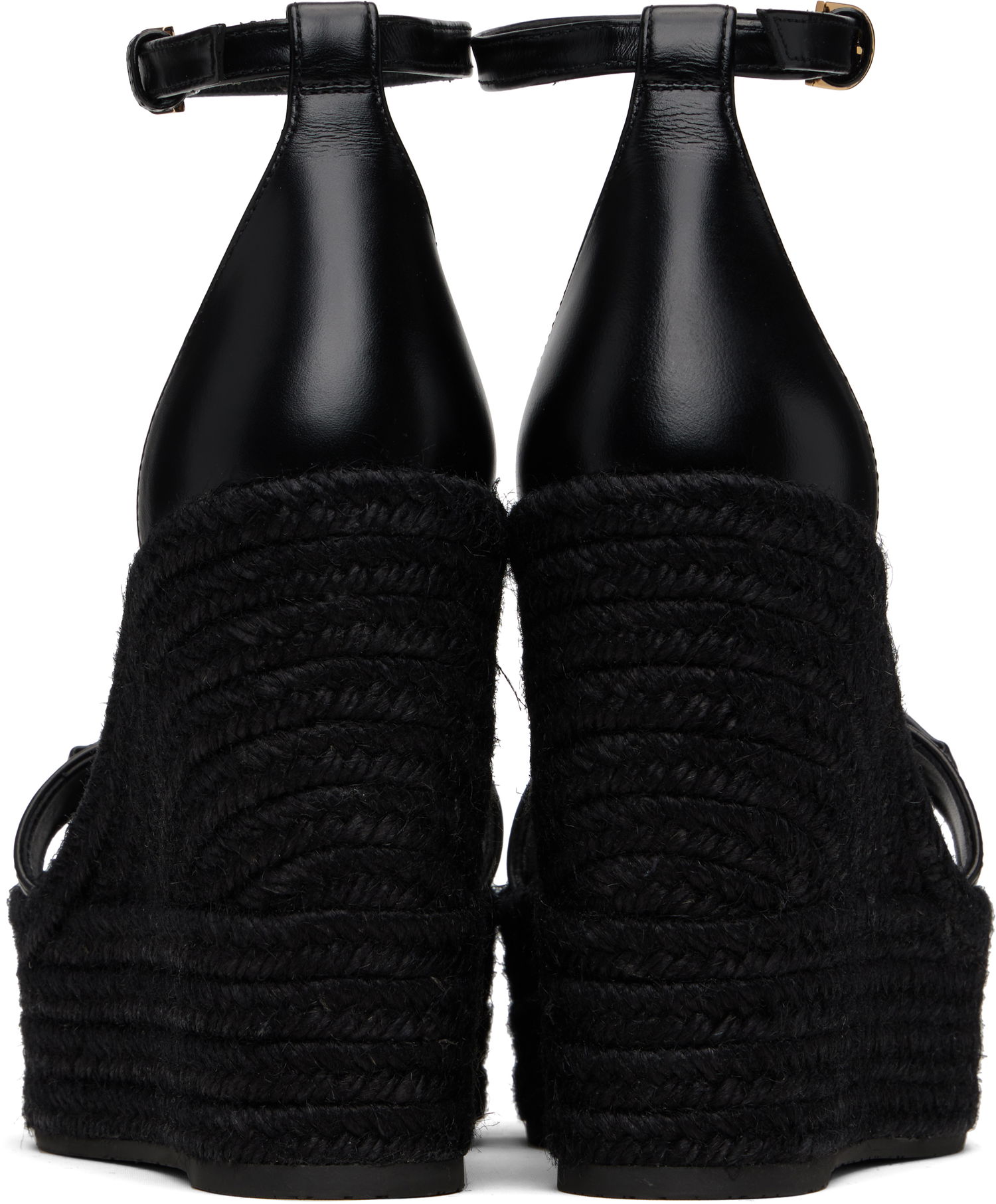 Tennarit ja kengät Versace Medusa '95 Leather Wedge Sandals Musta | 1014100_DVT2P, 1