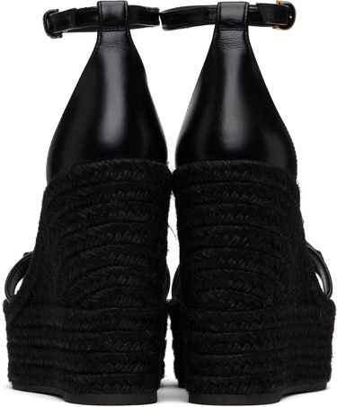 Tennarit ja kengät Versace Medusa '95 Leather Wedge Sandals Musta | 1014100_DVT2P, 1
