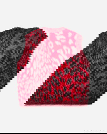 Liivi Aries Brushed Leopard Print Vest Punainen | AR4004104 Red, 0
