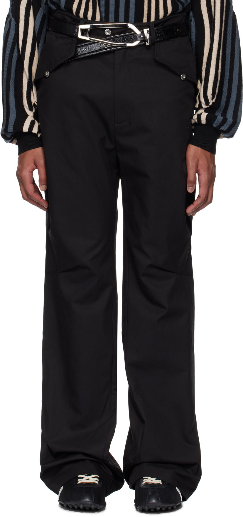 Housut KIKO KOSTADINOV Kiko Kostadinov Alec K-Dart Trousers Musta | KKSS25T05-18