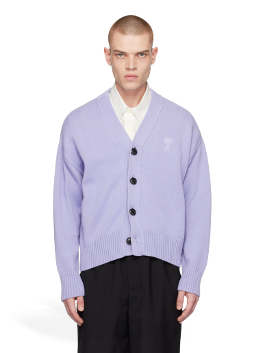 Villapaita AMI SSENSE x Cardigan Violetti | SPUKC008.016.507