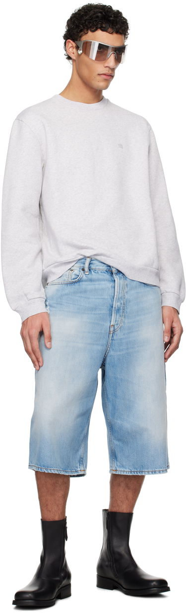 Villapaita Acne Studios Acne Studios Crew Neck Fleece Sweatshirt Harmaa | CI0186-, 3