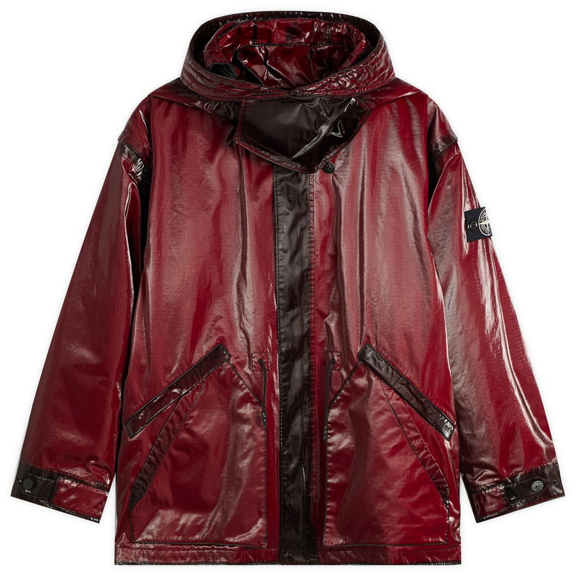 Parka Stone Island Ripstop Prismatico Parka Jacket, Size Large Punainen | K2S154100079-V0012