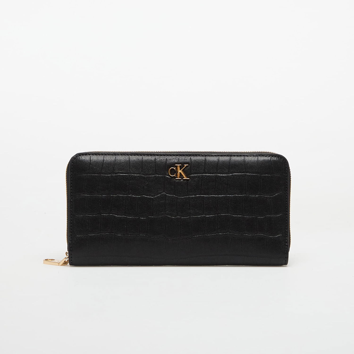 Lompakko CALVIN KLEIN Calvin Klein Croc Long Zip Aro Wallet Musta | LV04F1096G UB1, 0