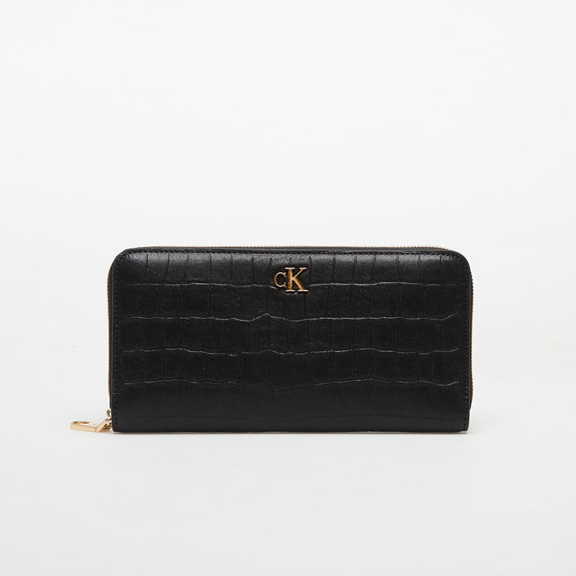 Lompakko CALVIN KLEIN Calvin Klein Croc Long Zip Aro Wallet Musta | LV04F1096G UB1