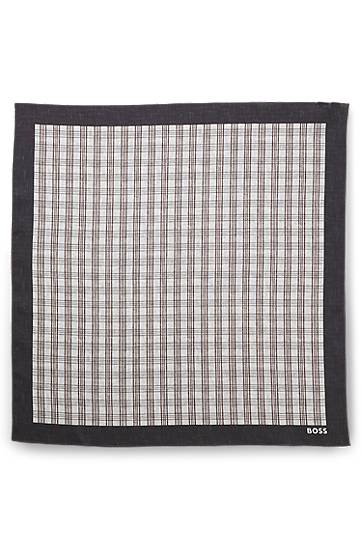 Huivi BOSS Plaid Patterned Bandana with Contrasting Border Monivärinen | 50546032
