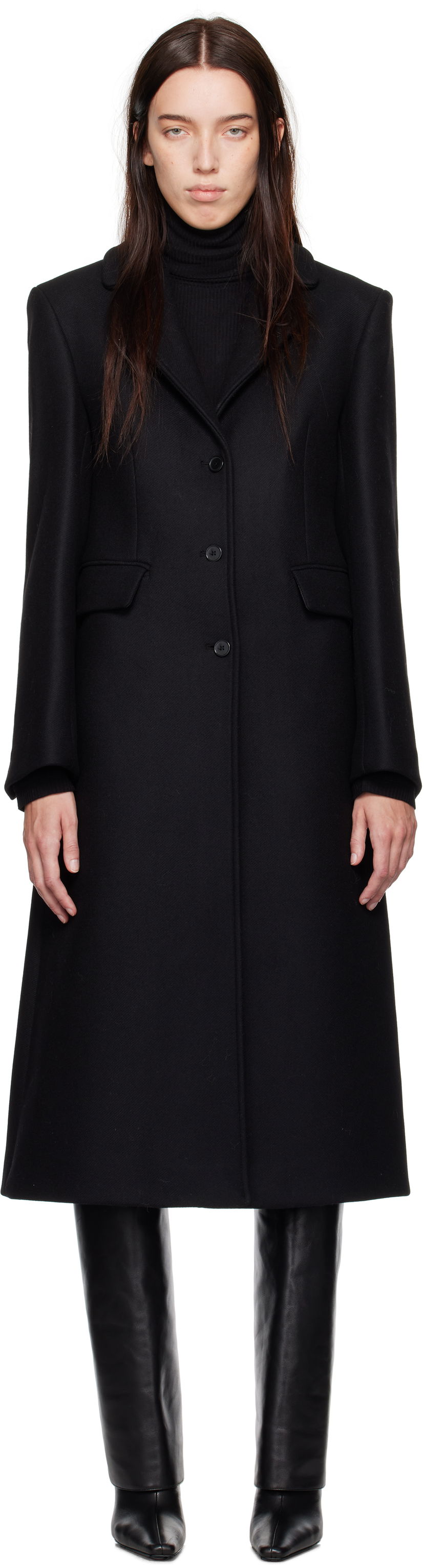 Takit Loulou de Saison Loulou de Saison Alisa Long Coat Musta | ALISA