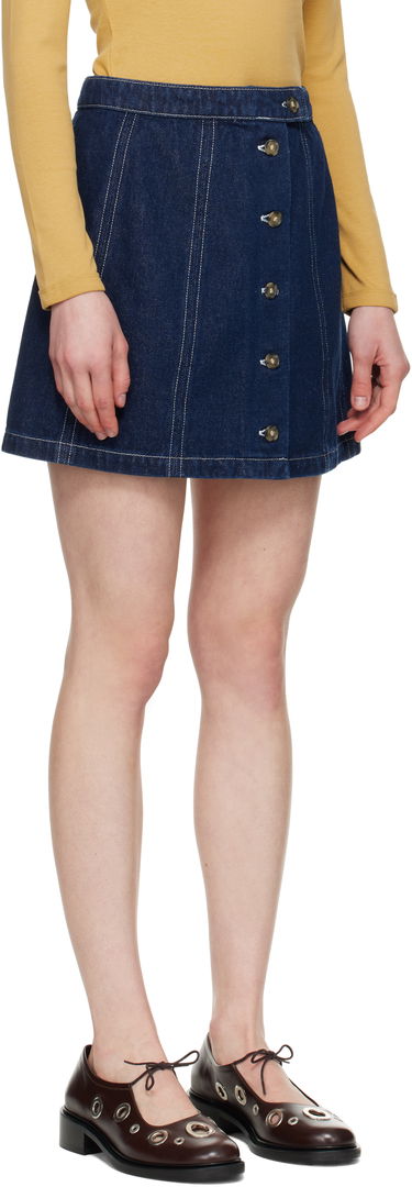 Hame A.P.C. A.P.C. Pipa Denim Miniskirt Sininen | COHJI-F06459, 1