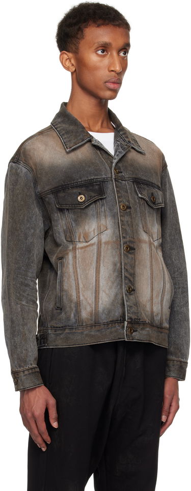 Takki We11done We11done Washed Denim Jacket Harmaa | WD-DJ3-24-315-U-BK, 1