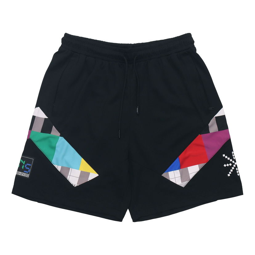 Shortsit Li-Ning Wade Team No Sleep Basketball Shorts Musta | AAPR349-1