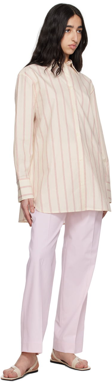 Housut TOTEME TOTEME Slanted Pocket Trousers Vaaleanpunainen | 252-WRB0246-FB0379, 3