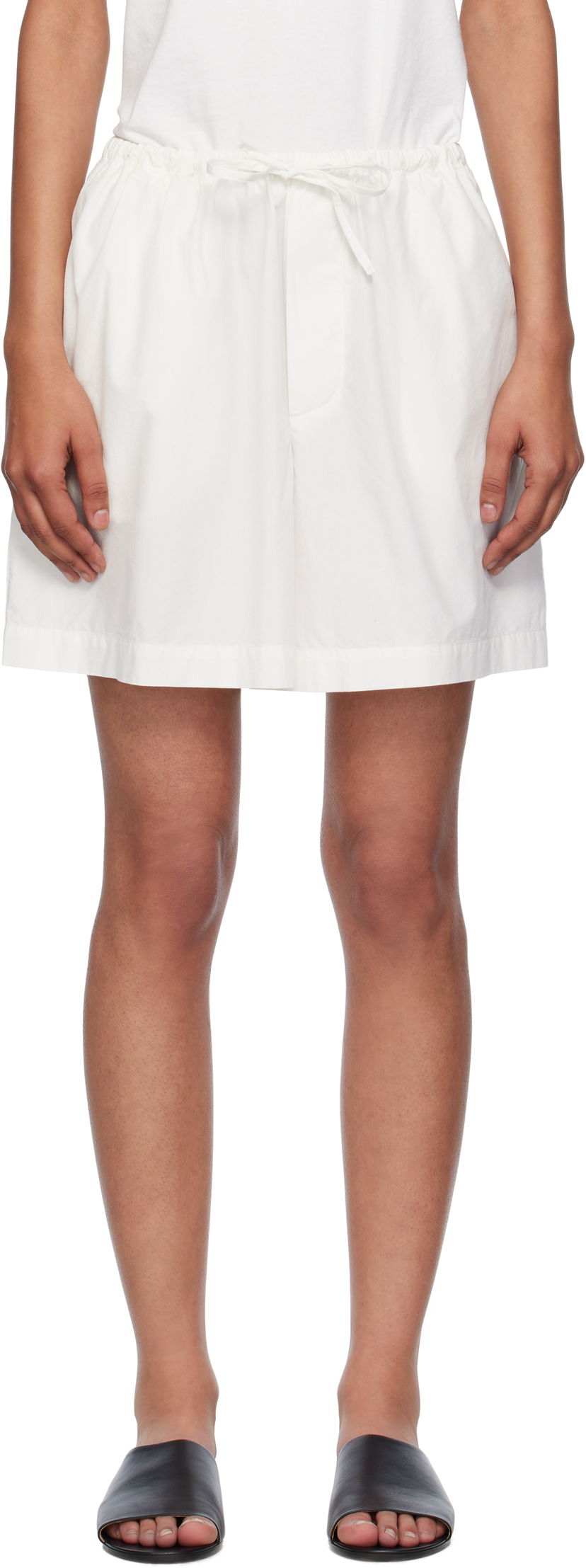 Shortsit Baserange Baserange Kolla Drawstring Shorts Valkoinen | SHKO-PO-000