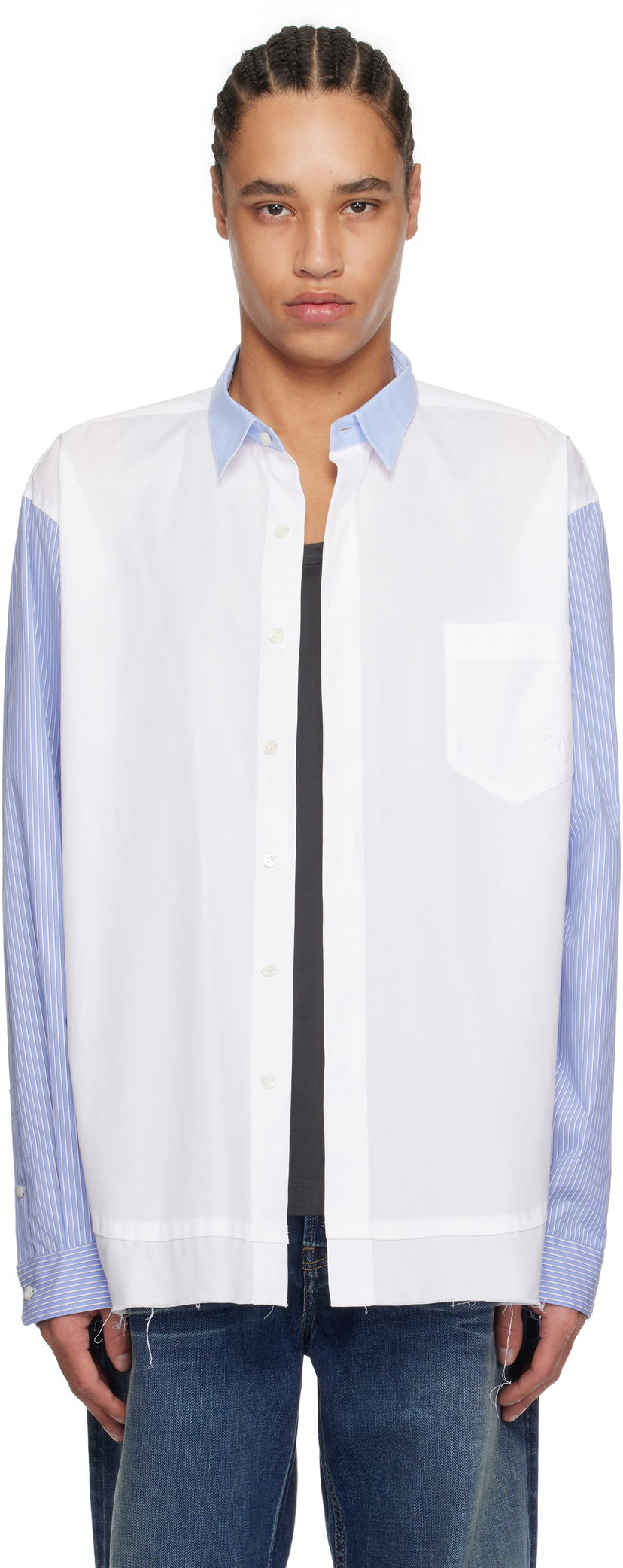 Paita Ambush AMBUSH Layered Shirt Valkoinen | 12115296