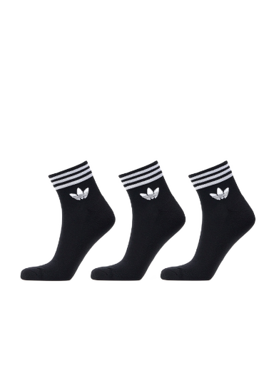 Sukat adidas Originals Trefoil Ankle Socks 3-Pack Musta | EE1151