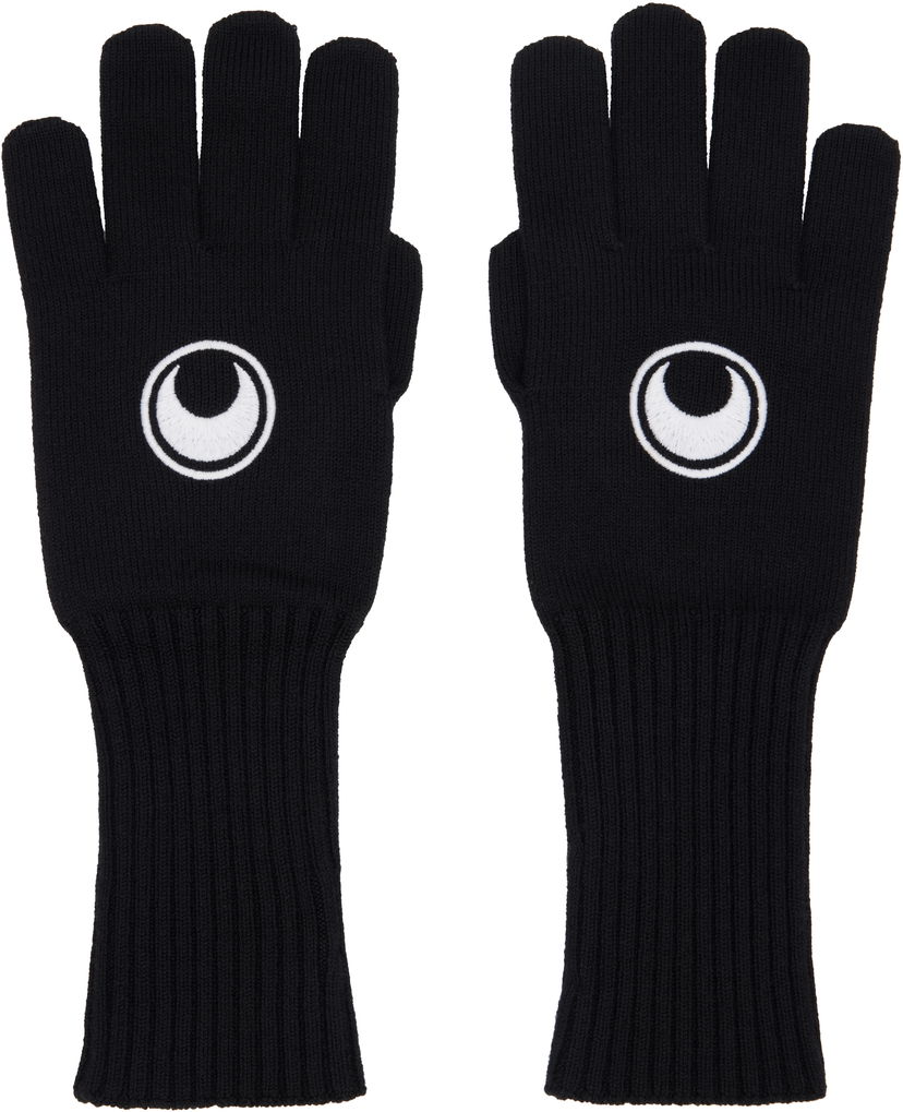 Käsineet Marine Serre Knit Long Gloves Musta | USA018A