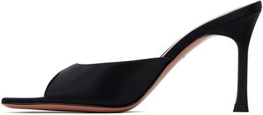 Asusteet Amina Muaddi Amina Muaddi Alexa Slipper 90 Heeled Sandals Musta | ALEXA SLIPPER SR SATIN, 2